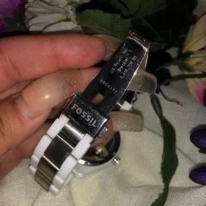 Fossil | Accessories | Fossil Stella White Face Crystal 